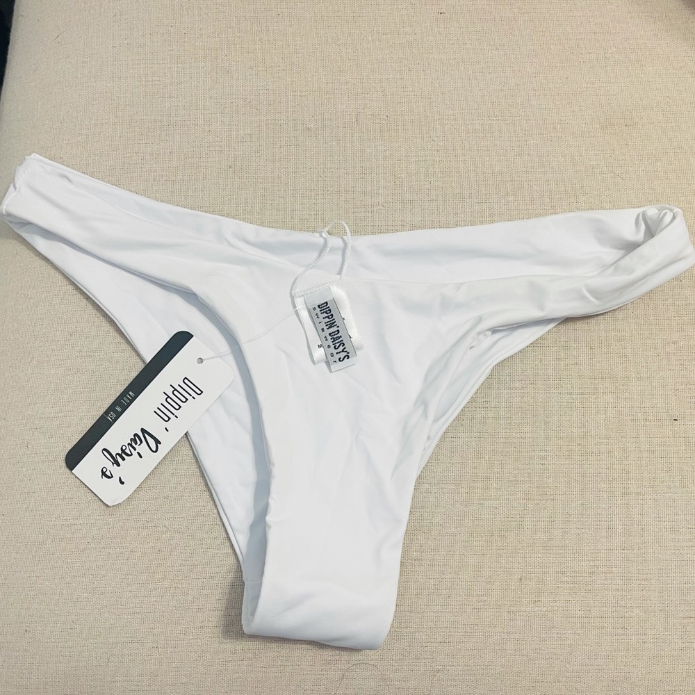 Cheeky White Bikini Bottom